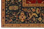 10x12 Red and Blue Turkish Traditional Rug