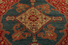 10x12 Red and Blue Turkish Traditional Rug