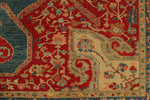 10x12 Red and Blue Turkish Traditional Rug