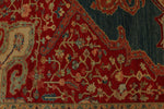 10x12 Red and Blue Turkish Traditional Rug