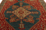 10x12 Red and Blue Turkish Traditional Rug