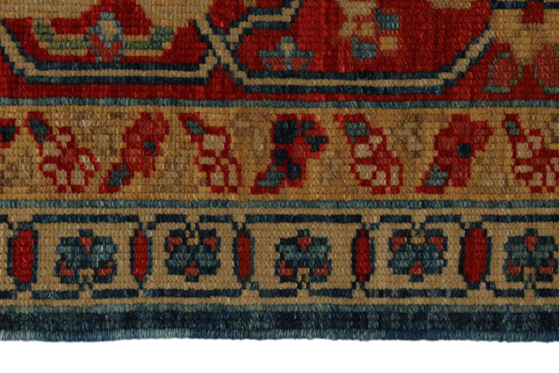 10x12 Blue and Red Turkish Traditional Rug