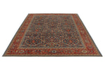 10x12 Blue and Red Turkish Traditional Rug