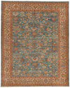 10x12 Blue and Camel Turkish Traditional Rug