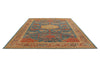 9x12 Blue and Camel Turkish Traditional Rug