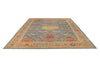 9x12 Blue and Camel Turkish Traditional Rug