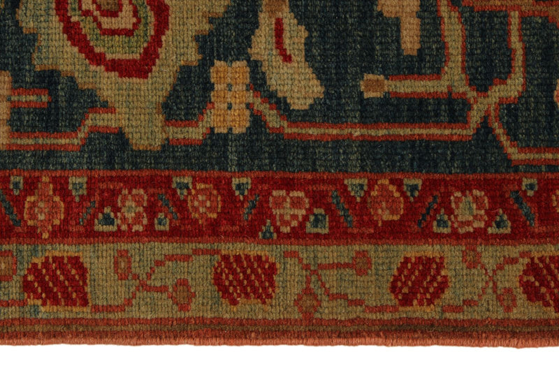 11x13 Rust and Navy Turkish Traditional Rug