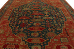 11x13 Rust and Navy Turkish Traditional Rug