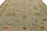 11x14 Blue and White Turkish Traditional Rug