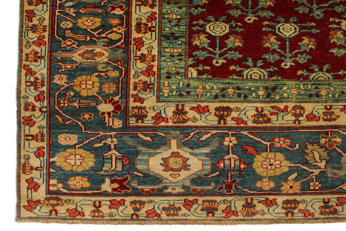 12x13 Red and Brown Turkish Traditional Rug