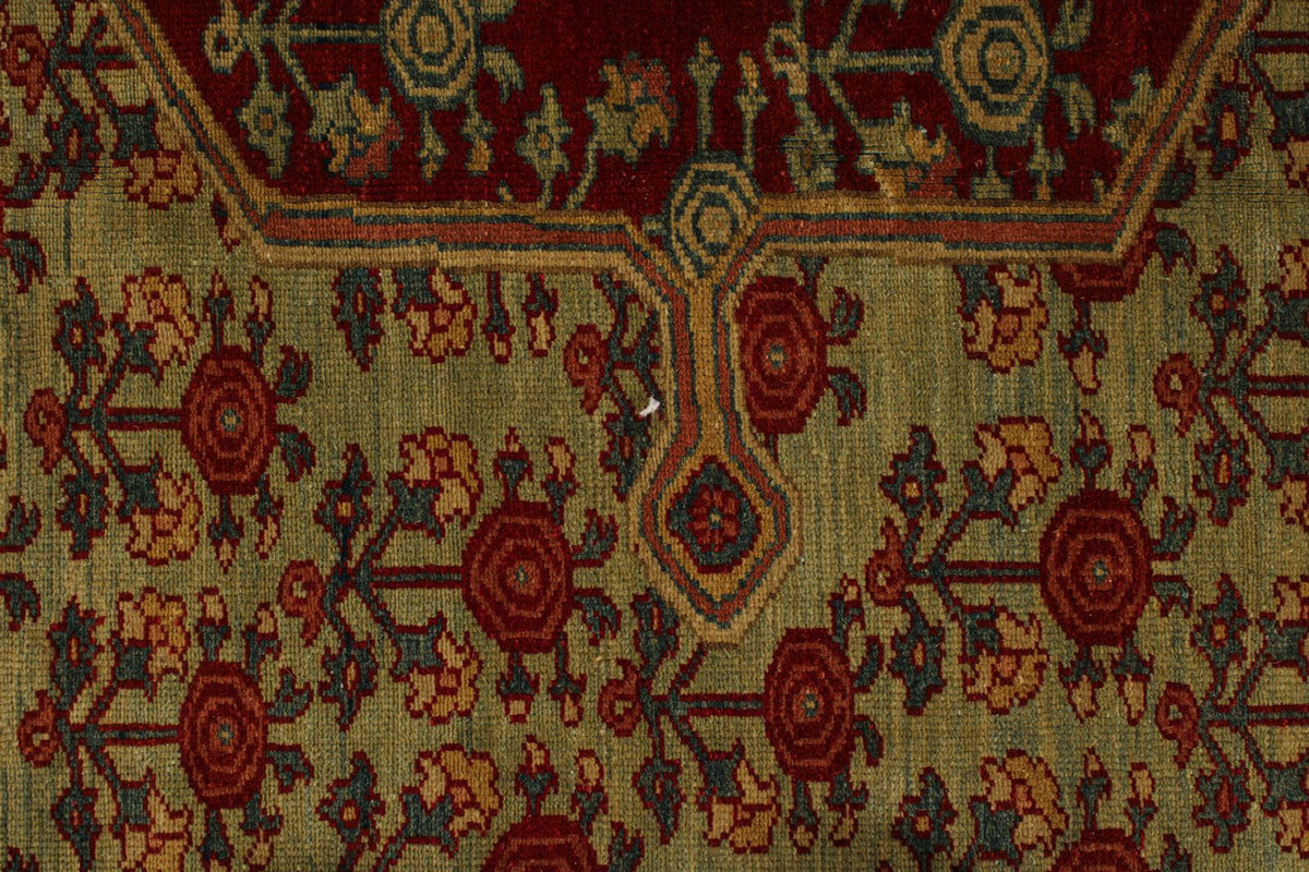 12x13 Red and Brown Turkish Traditional Rug