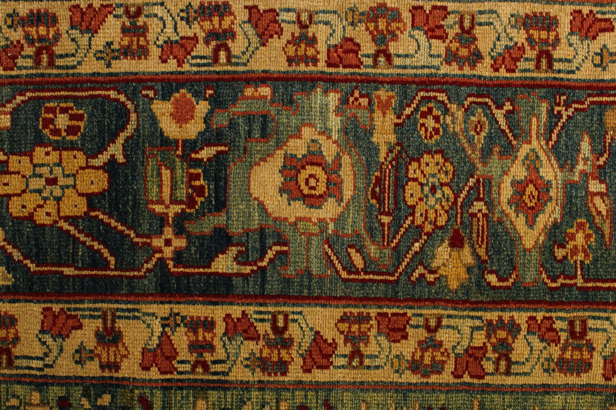 12x13 Red and Brown Turkish Traditional Rug