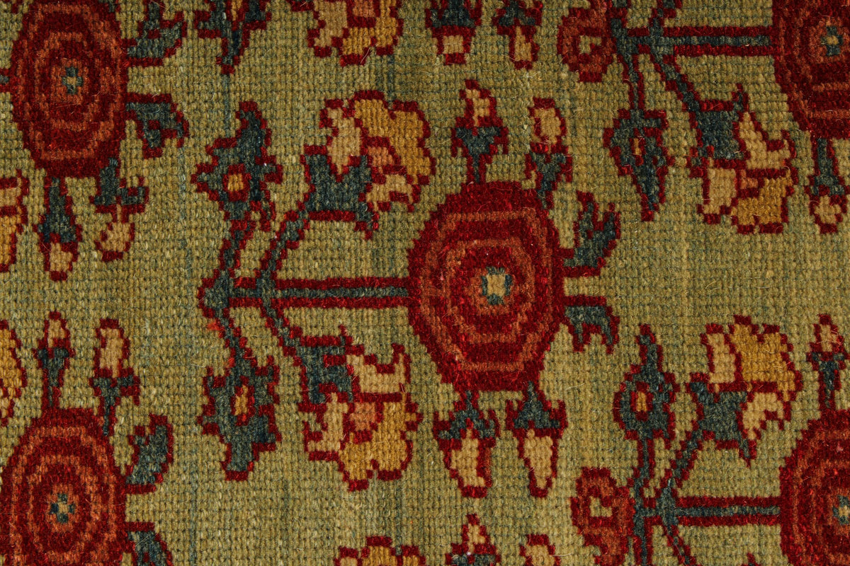 12x13 Red and Brown Turkish Traditional Rug