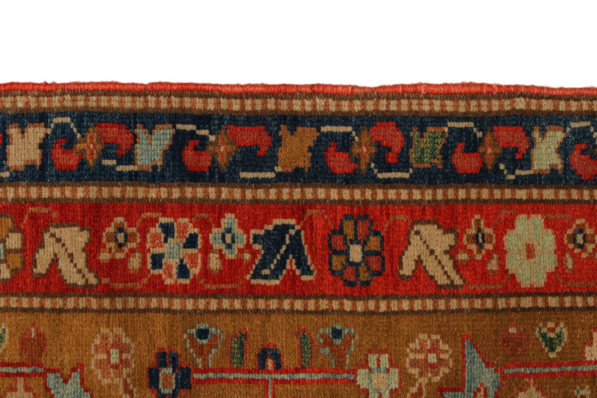 13x15 Red and Gold Turkish Traditional Rug