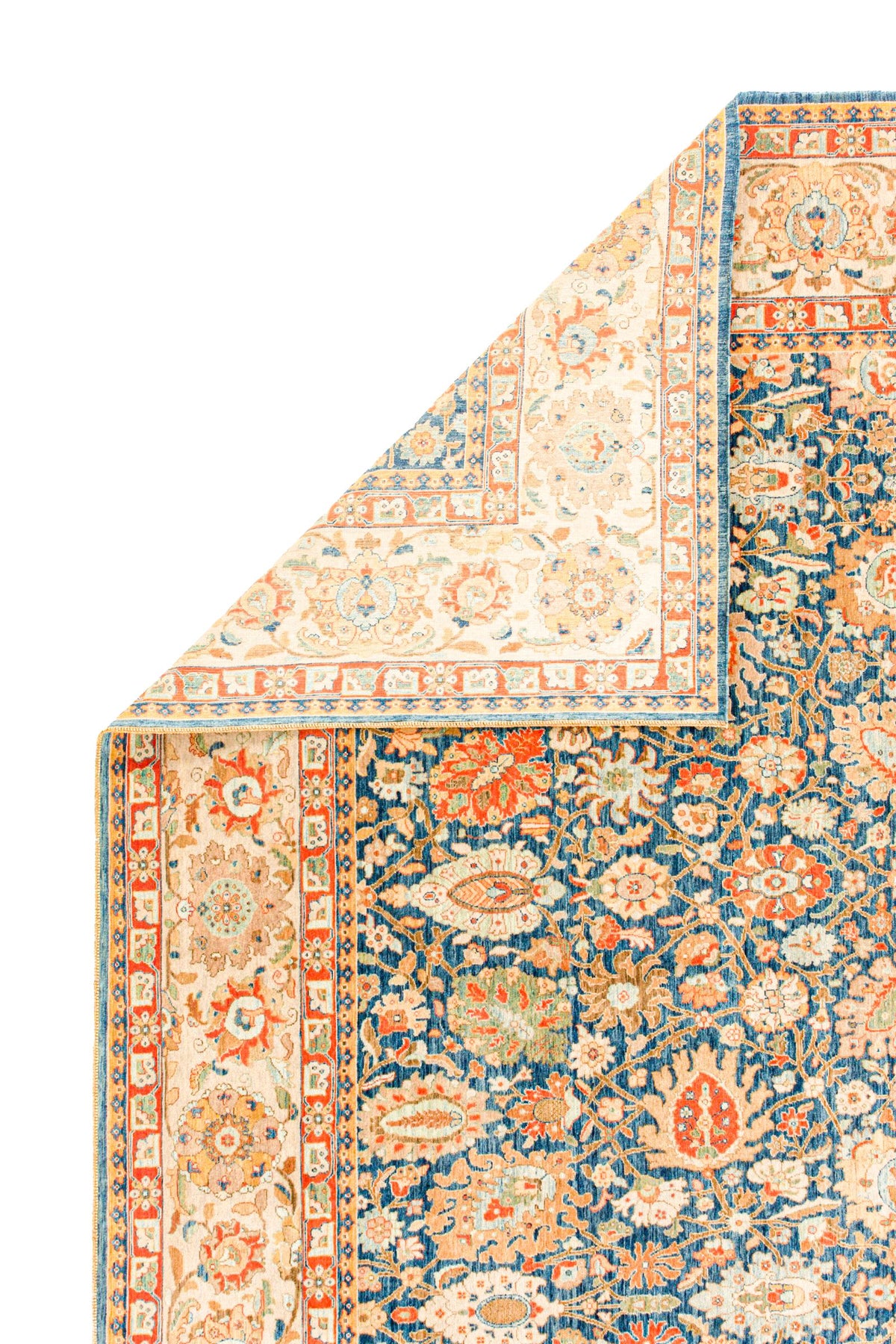 8x10 Blue and White Turkish Traditional Rug