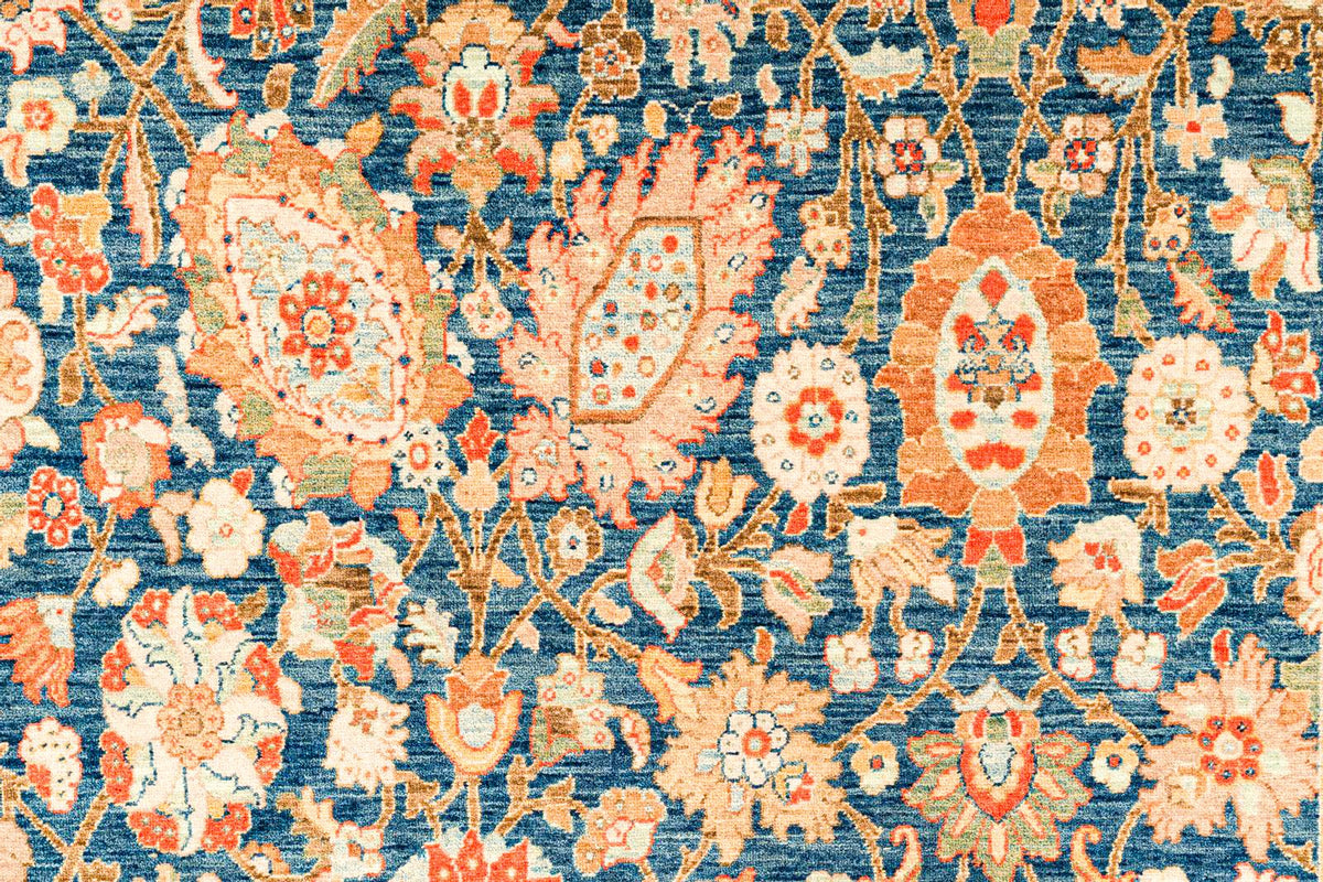 8x10 Blue and White Turkish Traditional Rug