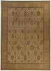 10x14 Blue and Beige Turkish Traditional Rug