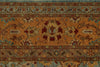 10x15 Blue and Orange Turkish Traditional Rug