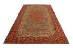 6x12 Green and Red Turkish Anatolian Runner