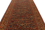 6x13 Blue and Gold Turkish Anatolian Runner