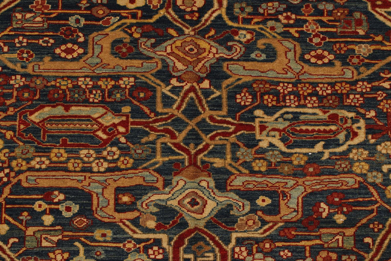 6x13 Blue and Gold Turkish Anatolian Runner