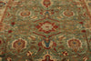 9x12 Green and White Turkish Traditional Rug