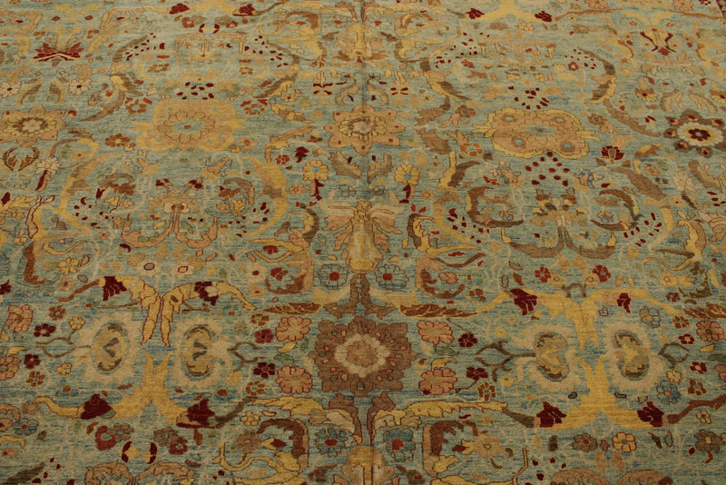 10x16 Blue and Beige Traditional Rug