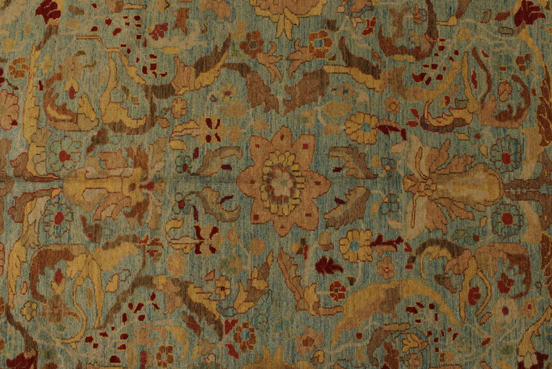 10x16 Blue and Beige Traditional Rug
