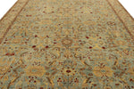 10x16 Blue and Beige Traditional Rug