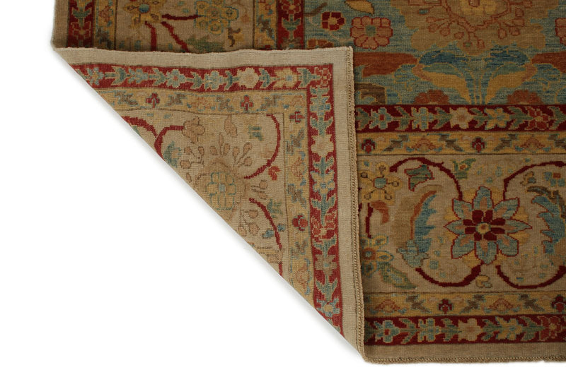 10x16 Blue and Beige Traditional Rug