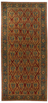 9x21 Gold and Blue Traditional Runner