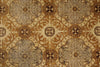 12x15 Gold and Ivory Turkish Oushak Rug