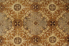 12x15 Gold and Ivory Turkish Oushak Rug