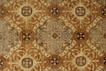 12x15 Gold and Ivory Turkish Oushak Rug