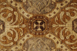 12x15 Gold and Ivory Turkish Oushak Rug