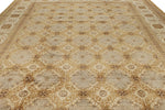 12x15 Gold and Ivory Turkish Oushak Rug