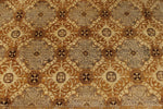 12x15 Gold and Ivory Turkish Oushak Rug