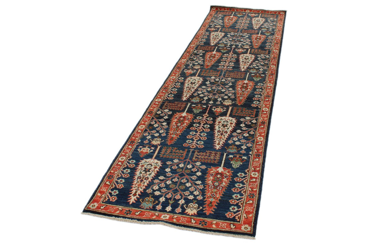 3x10 Navy and Multicolor Anatolian Traditional Runner
