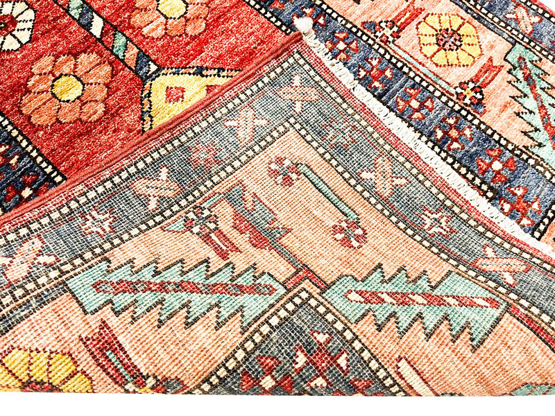 3x12 Red and Multicolor Anatolian Traditional Runner