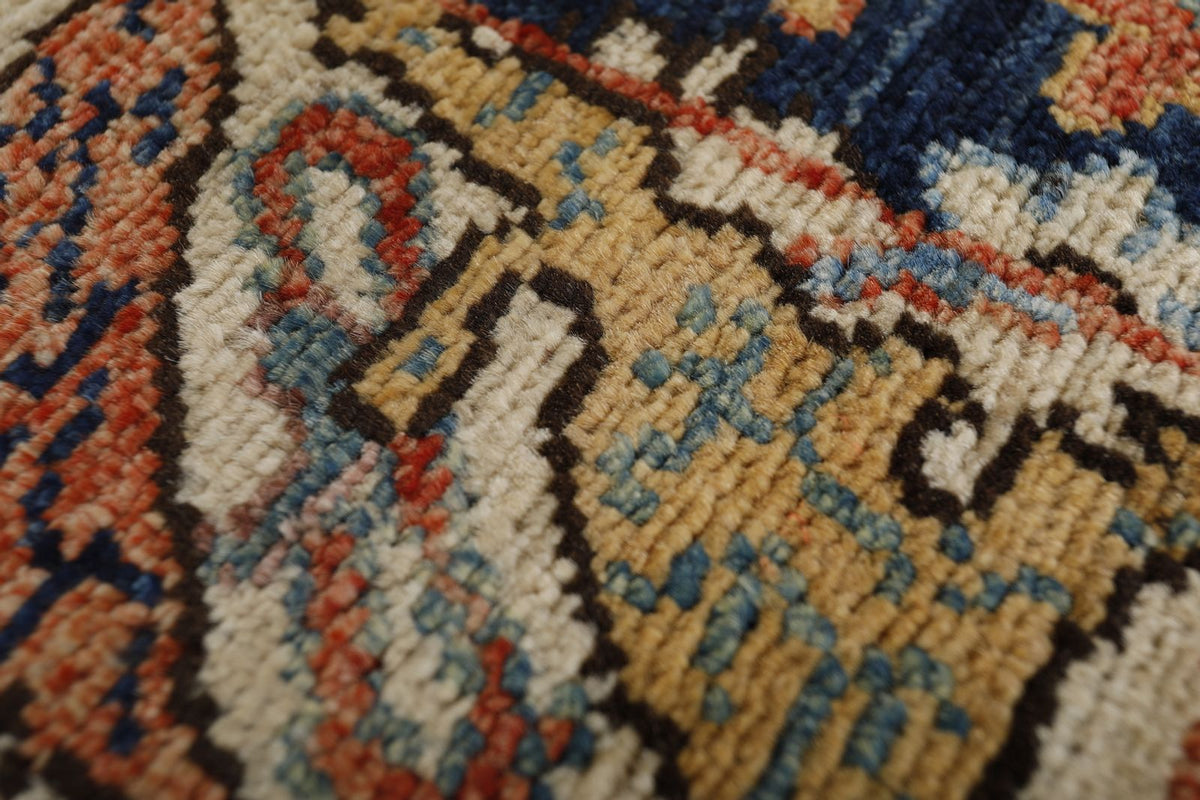 2x16 Navy and Multicolor Anatolian Traditional Runner