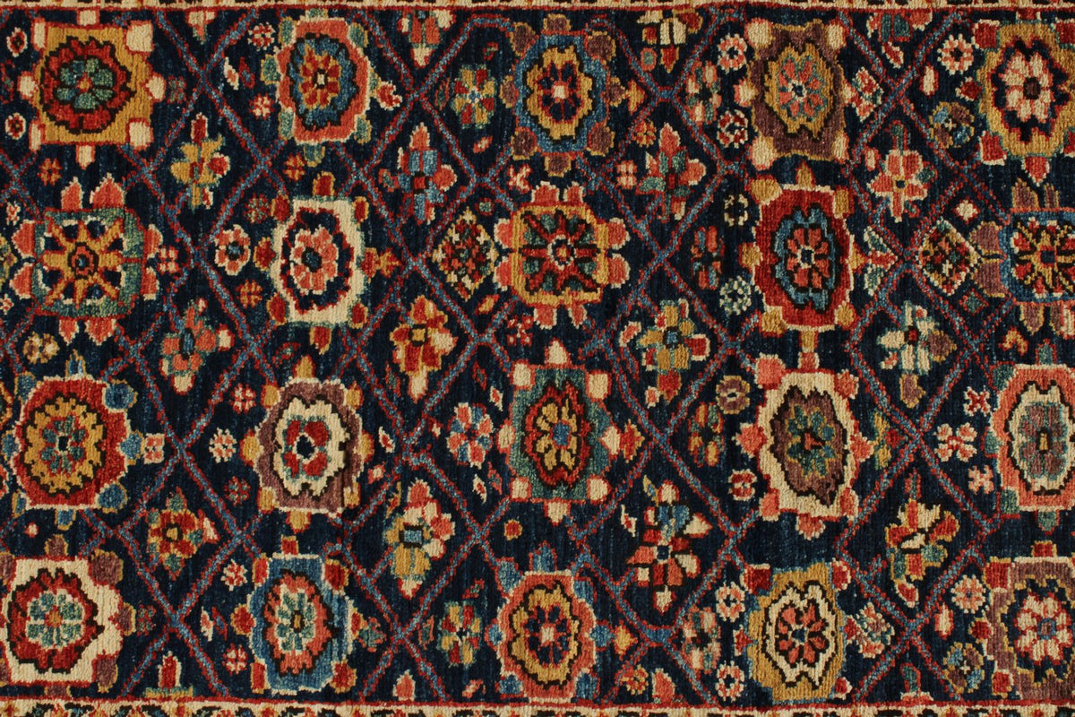 3x16 Navy and Red Anatolian Traditional Runner