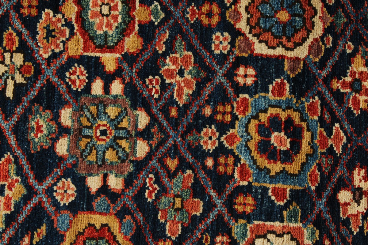 3x16 Navy and Red Anatolian Traditional Runner