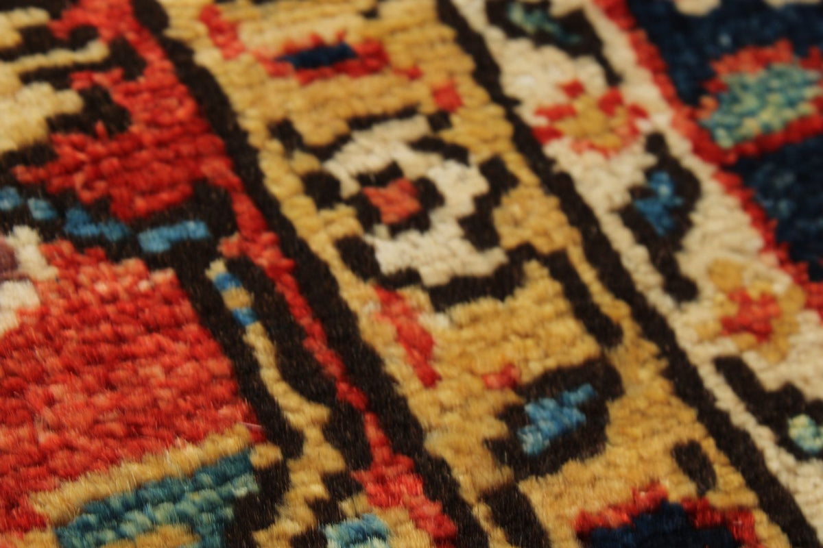 3x16 Navy and Red Anatolian Traditional Runner