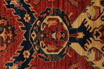 10x14 Red and Navy Anatolian Traditional Rug