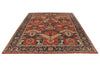 10x14 Red and Navy Anatolian Traditional Rug