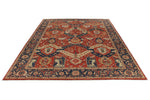 10x14 Red and Navy Anatolian Traditional Rug