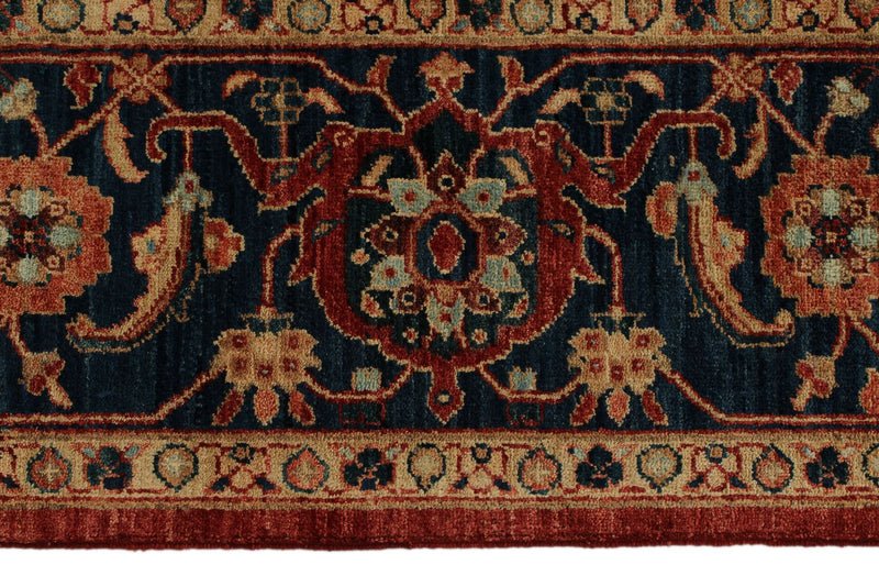 10x14 Red and Navy Anatolian Traditional Rug