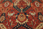 10x14 Red and Navy Anatolian Traditional Rug