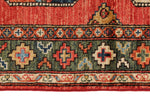 4x6 Red and Multicolor Turkish Tribal Rug