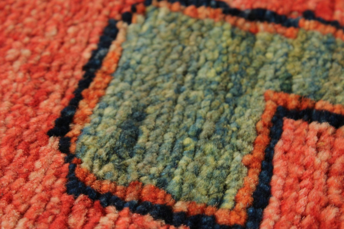 4x10 Red and Multicolor Turkish Tribal Runner